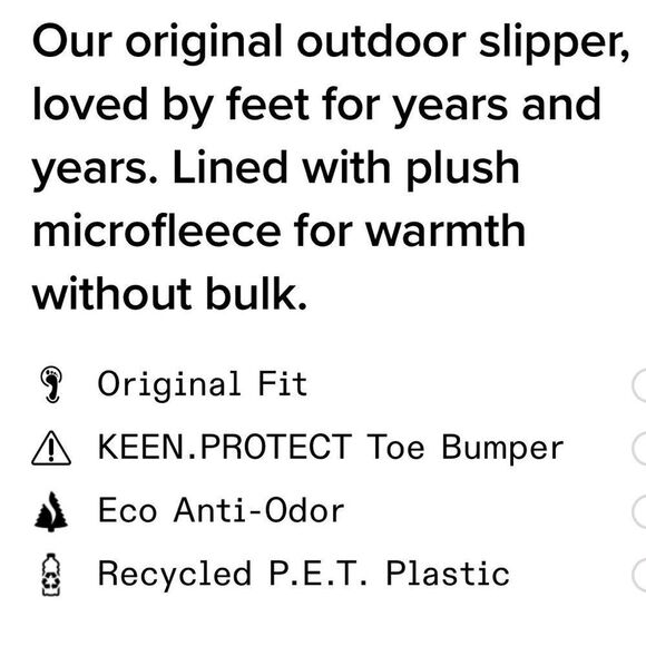 KEEN Howser II Triple Black Quilted Textile Micro Fleece Lined Slipper Shoe